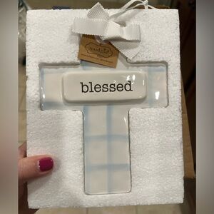 Blue Plaid Blessed Keepsake